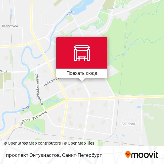 Карта проспект Энтузиастов