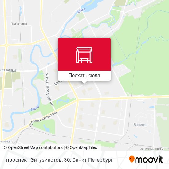 Карта проспект Энтузиастов, 30