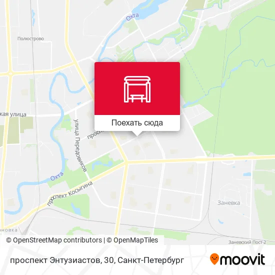 Карта проспект Энтузиастов, 30