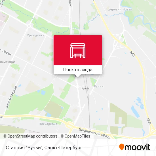 Карта Станция ''Ручьи''