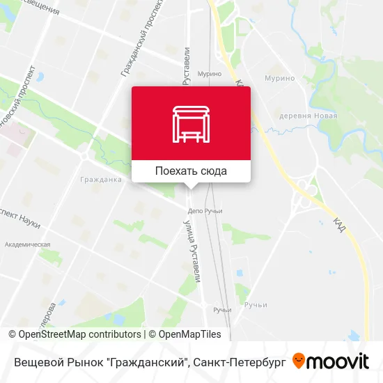 Карта Вещевой Рынок ''Гражданский''