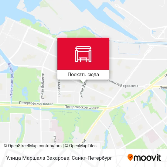 Карта Улица Маршала Захарова
