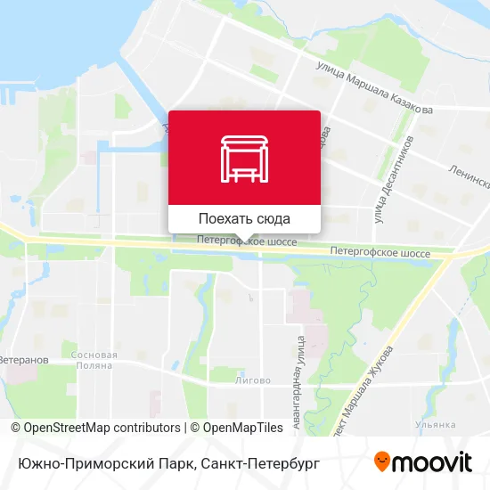 Карта Южно-Приморский Парк