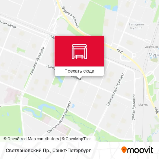 Карта Светлановский Пр.