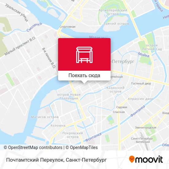 Карта Почтамтский Переулок