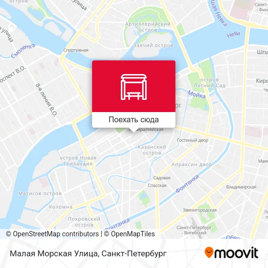 Карта Малая Морская Улица