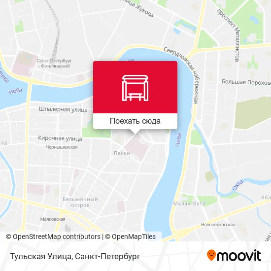 Карта Тульская Улица