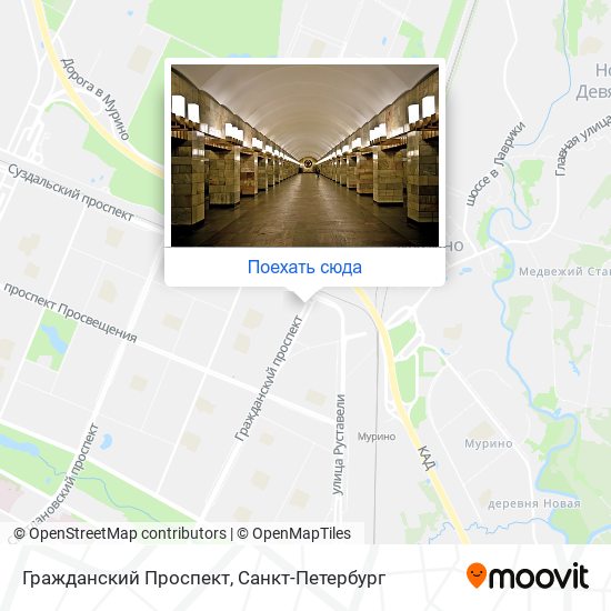 Карта Гражданский Проспект