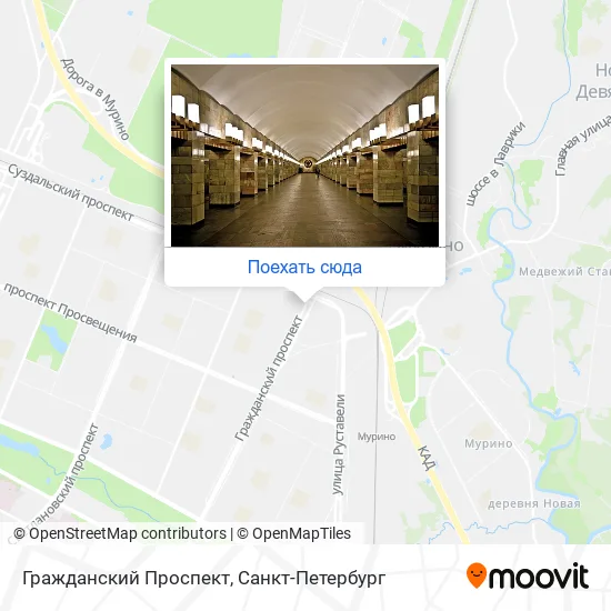 Карта Гражданский Проспект