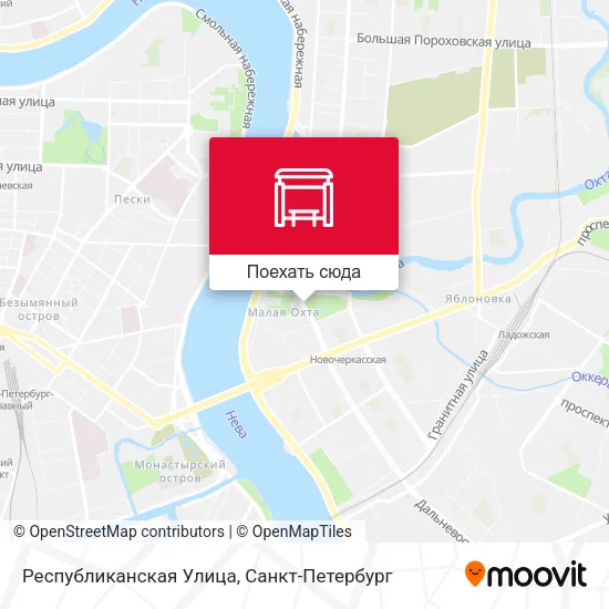 Карта Республиканская Улица