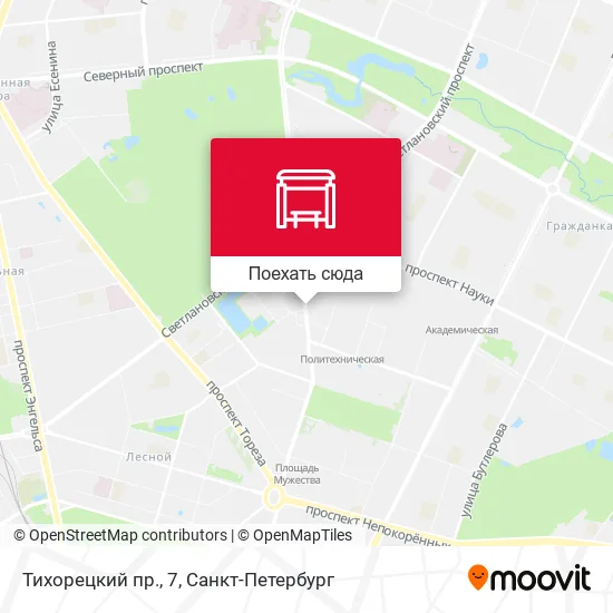 Карта Тихорецкий пр., 7