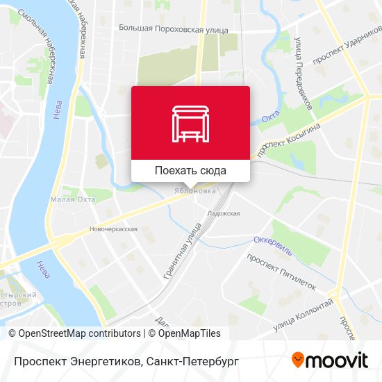 Карта Проспект Энергетиков