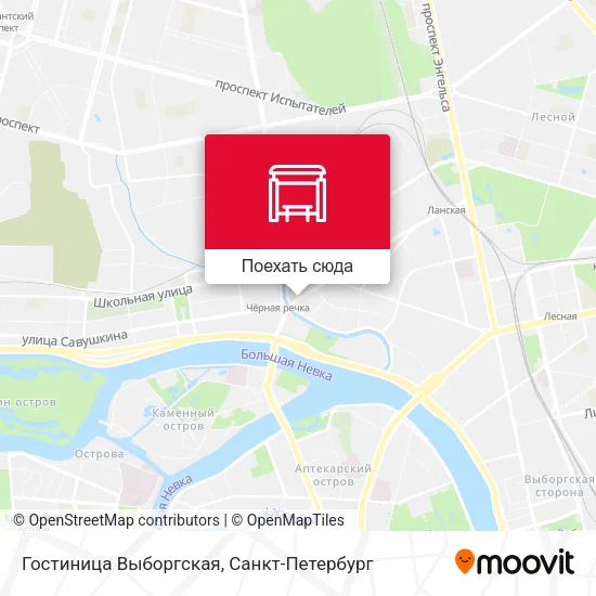 Карта Гостиница Выборгская
