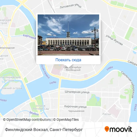 Карта Финляндский Вокзал