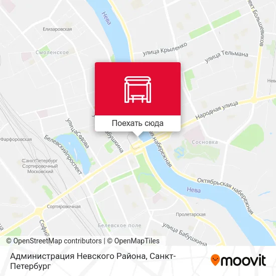 Карта Администрация Невского Района