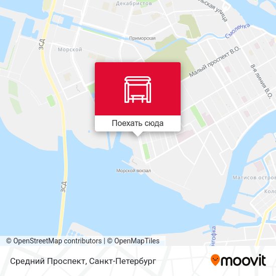 Карта Средний Проспект