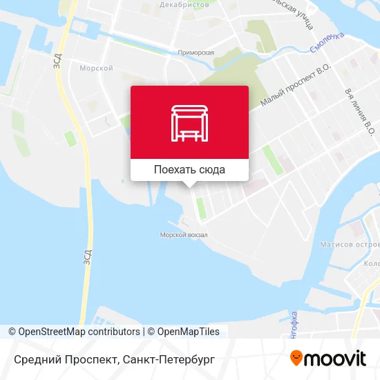 Карта Средний Проспект