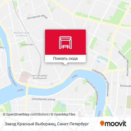 Карта Завод Красный Выборжец