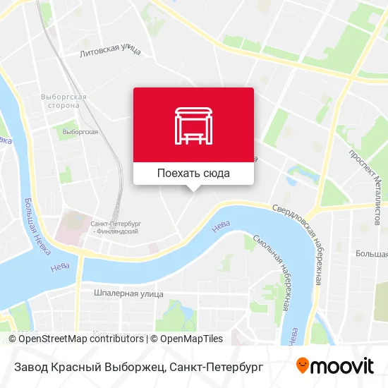 Карта Завод Красный Выборжец