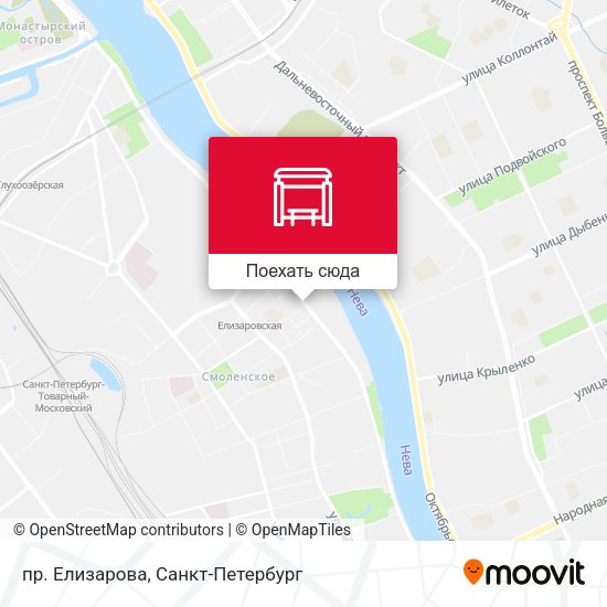 Карта пр. Елизарова