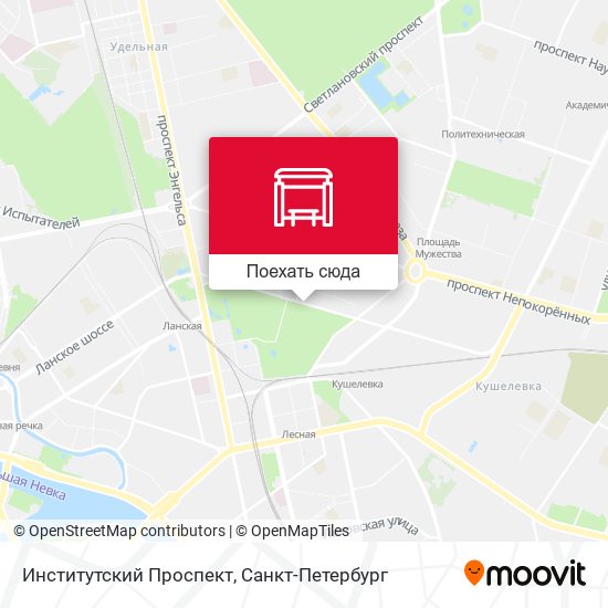 Карта Институтский Проспект
