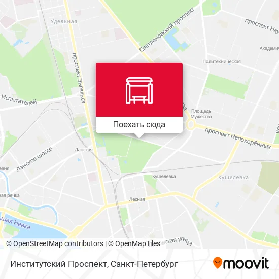 Карта Институтский Проспект