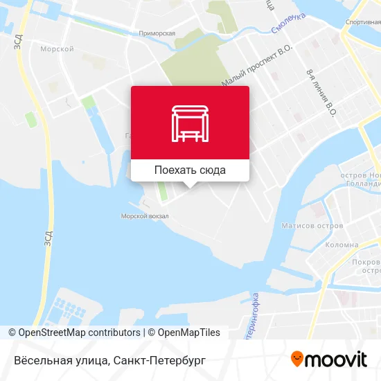 Карта Вёсельная улица