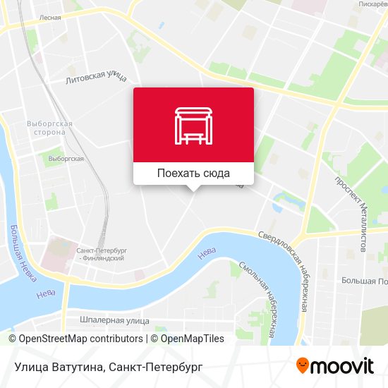 Карта Улица Ватутина