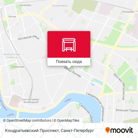 Карта Кондратьевский Проспект