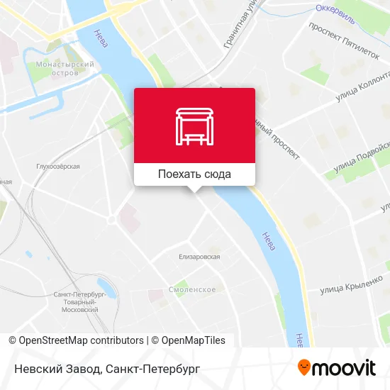 Карта Невский Завод