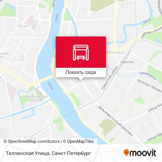 Карта Таллинская Улица