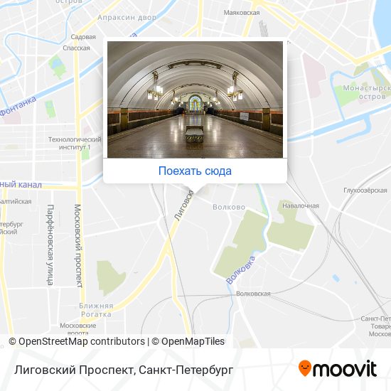 Карта Лиговский Проспект