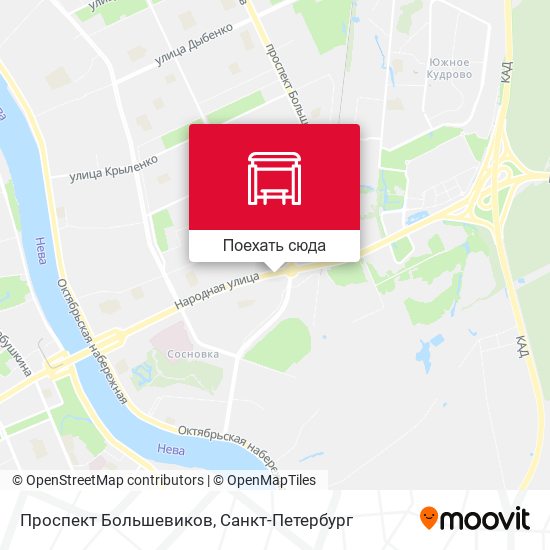 Карта Проспект Большевиков