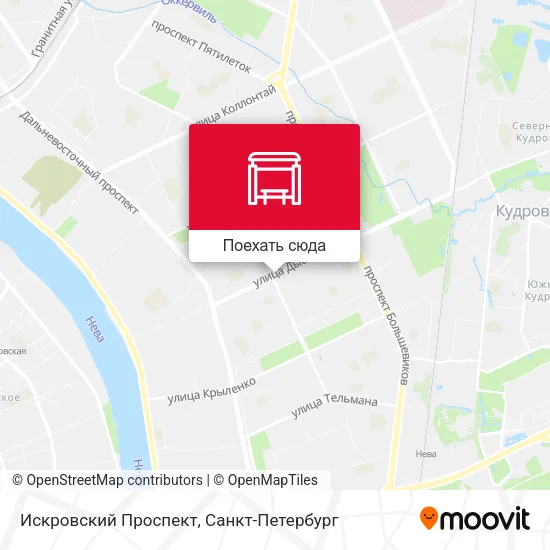 Карта Искровский Проспект