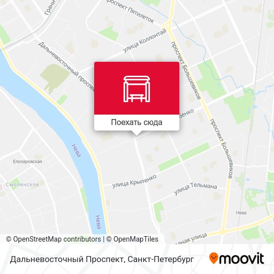 Карта Дальневосточный Проспект