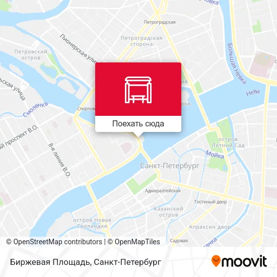 Карта Биржевая Площадь