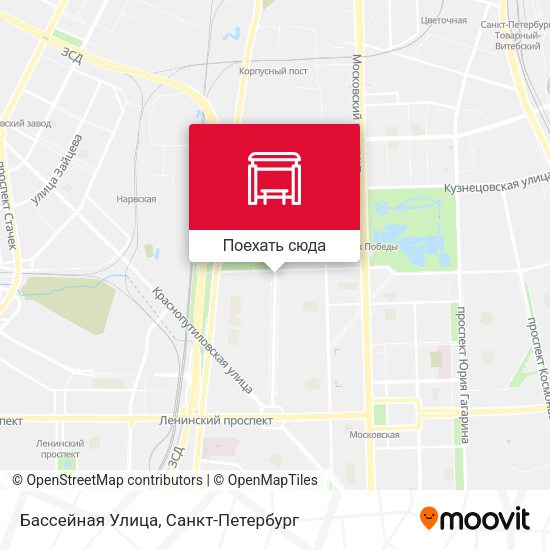 Карта Бассейная Улица