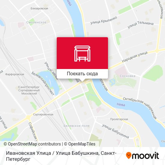 Карта Ивановская Улица / Улица Бабушкина