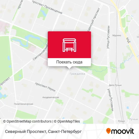 Карта Северный Проспект