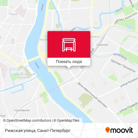 Карта Рижская улица