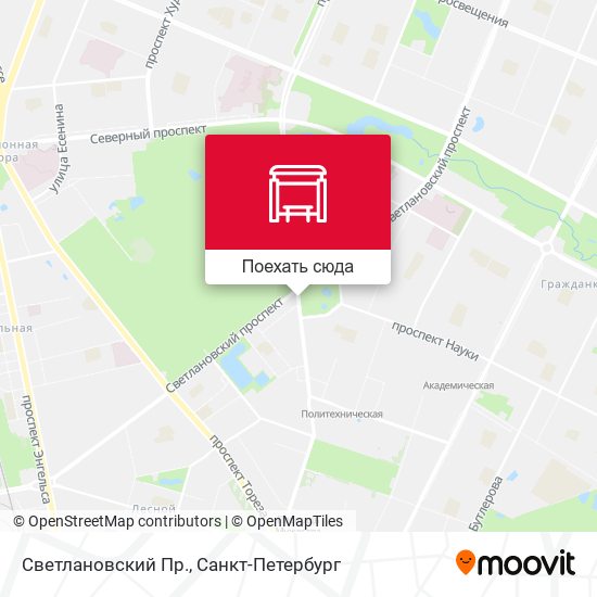 Карта Светлановский Пр.