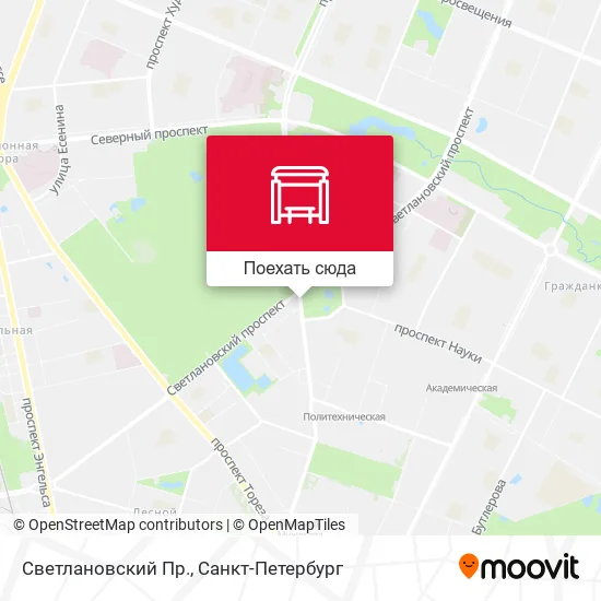 Карта Светлановский Пр.