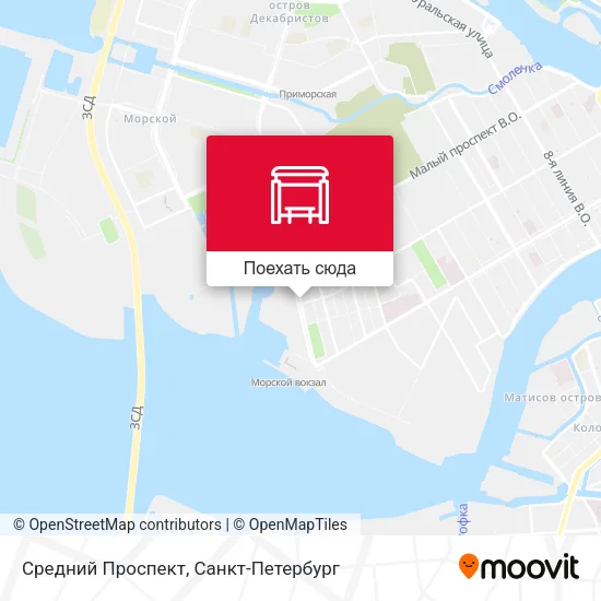 Карта Средний Проспект