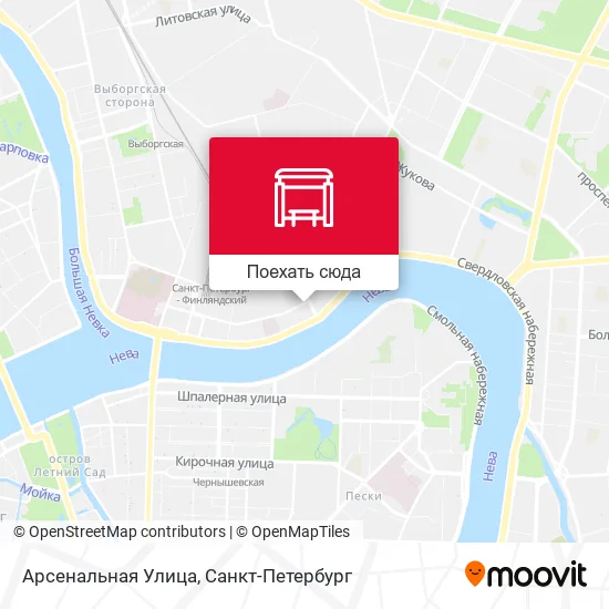 Карта Арсенальная Улица