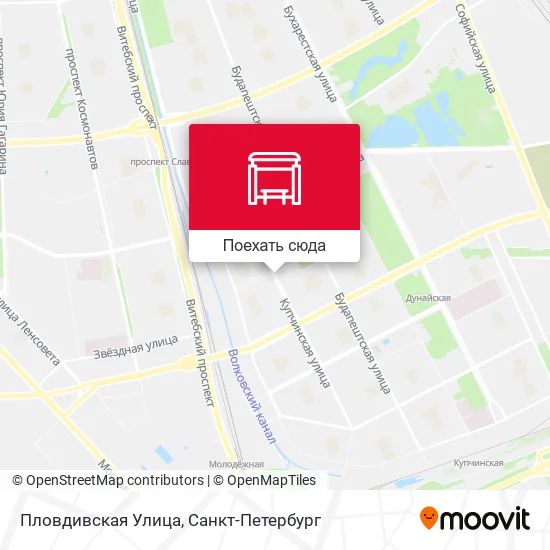 Карта Пловдивская Улица