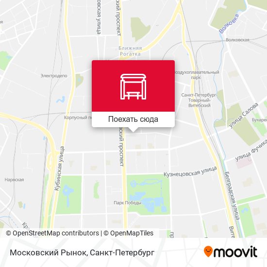 Карта Московский Рынок
