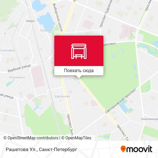 Карта Рашетова Ул.