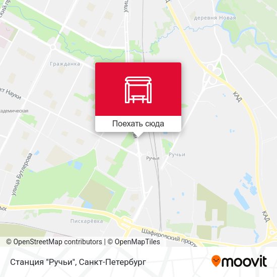 Карта Станция ''Ручьи''