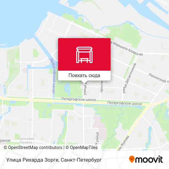 Карта Улица Рихарда Зорге