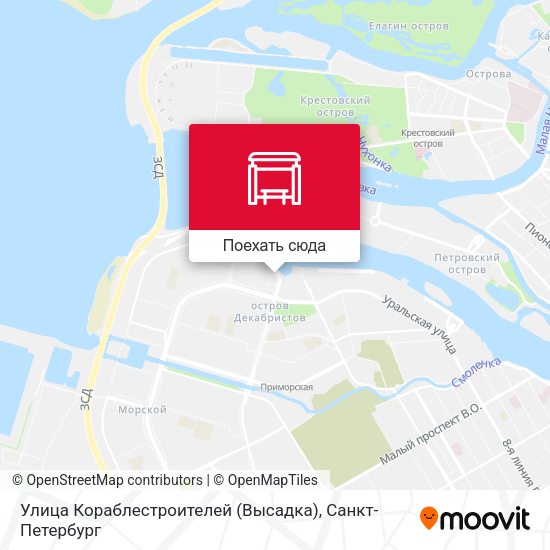 Карта Улица Кораблестроителей (Высадка)